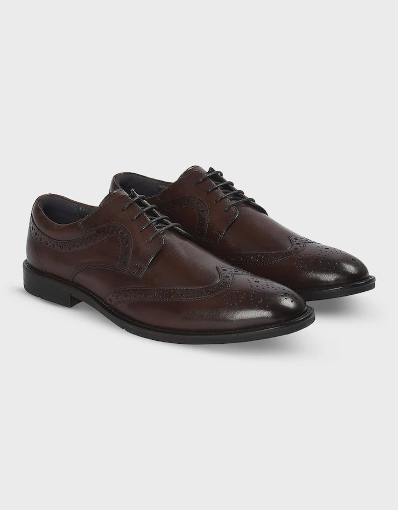 Paul Andrew Cambridge Brogue Shoes - Dark Brown