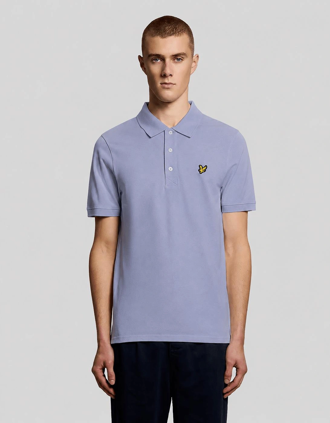 Lyle And Scott Men's Purple Cotton Polo Shirt - Size 42