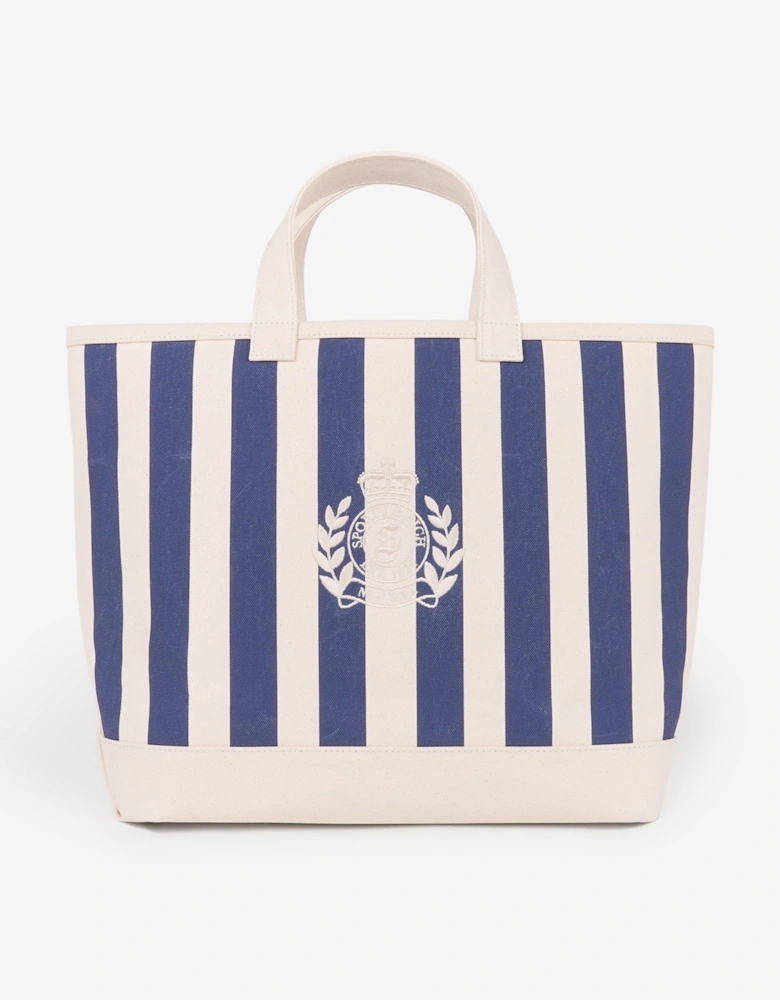 Sporty & Rich Girls NY Crest Beach Tote Bag in Navy (37.5cm)