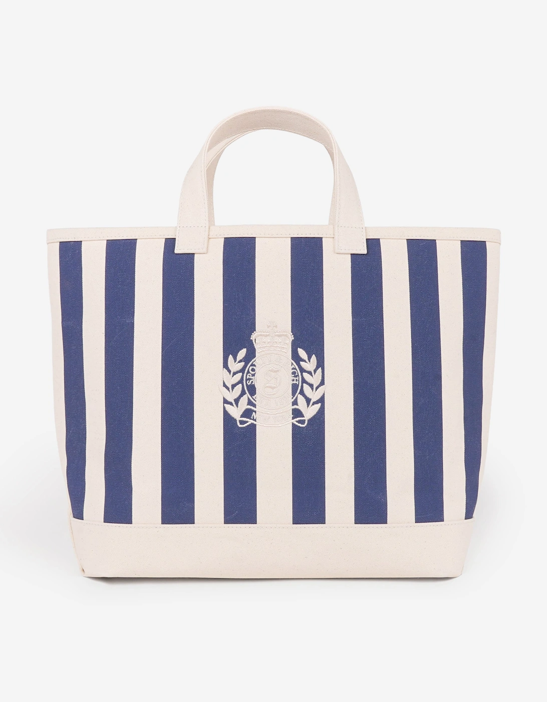 Sporty & Rich Girls NY Crest Beach Tote Bag in Navy (37.5cm)