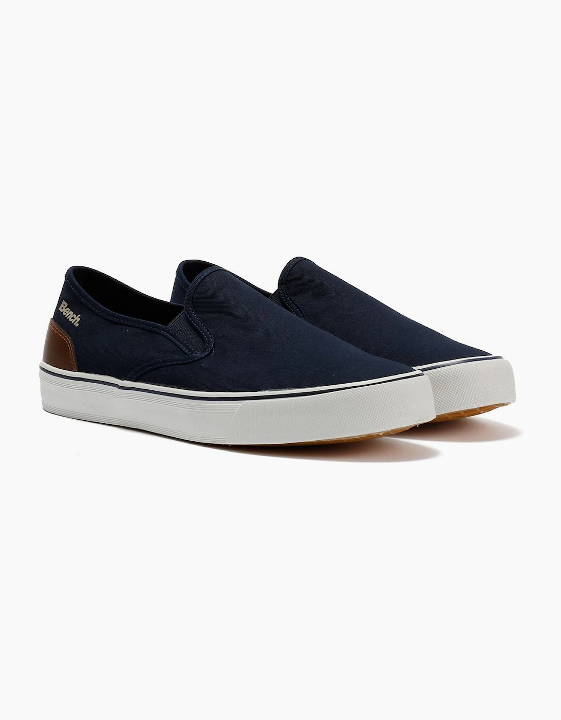 Bench Dalton Canvas Slip On Men's Navy Trainers, 9 of 8