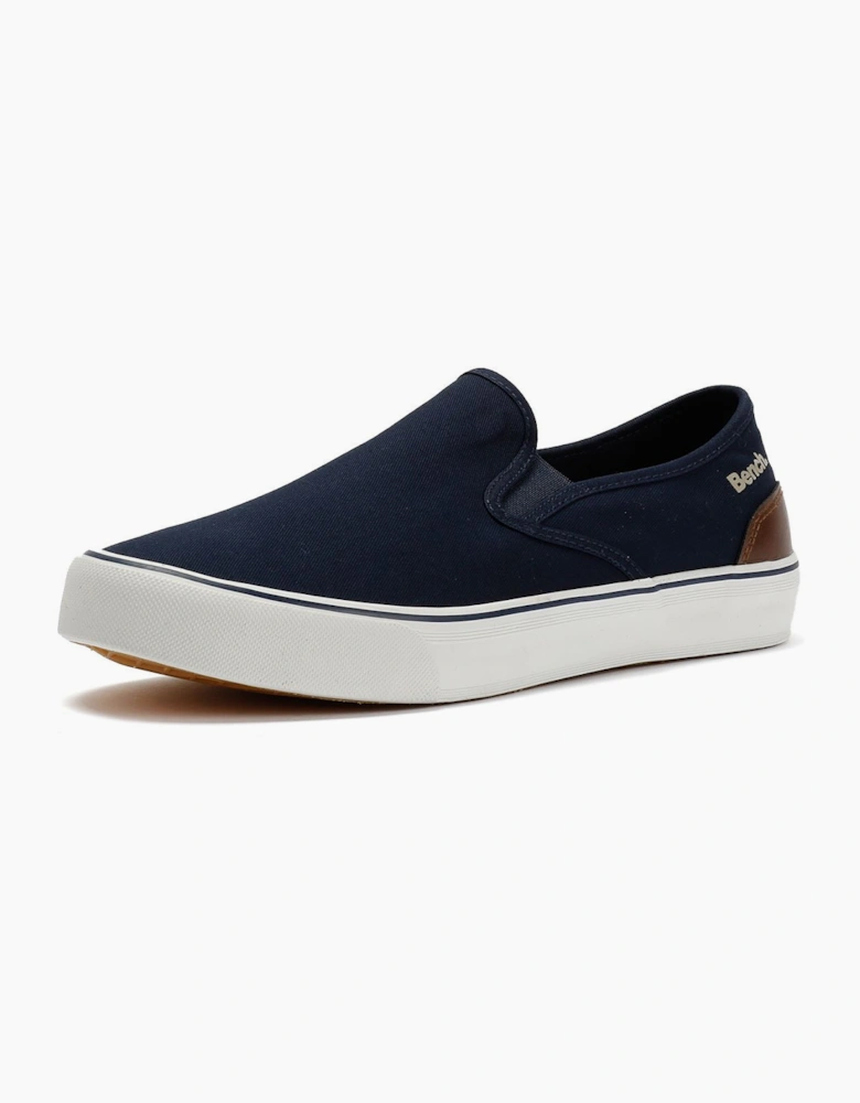 Bench Dalton Canvas Slip On Men's Navy Trainers