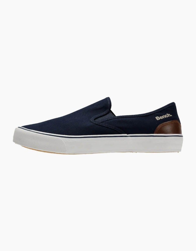 Bench Dalton Canvas Slip On Men's Navy Trainers