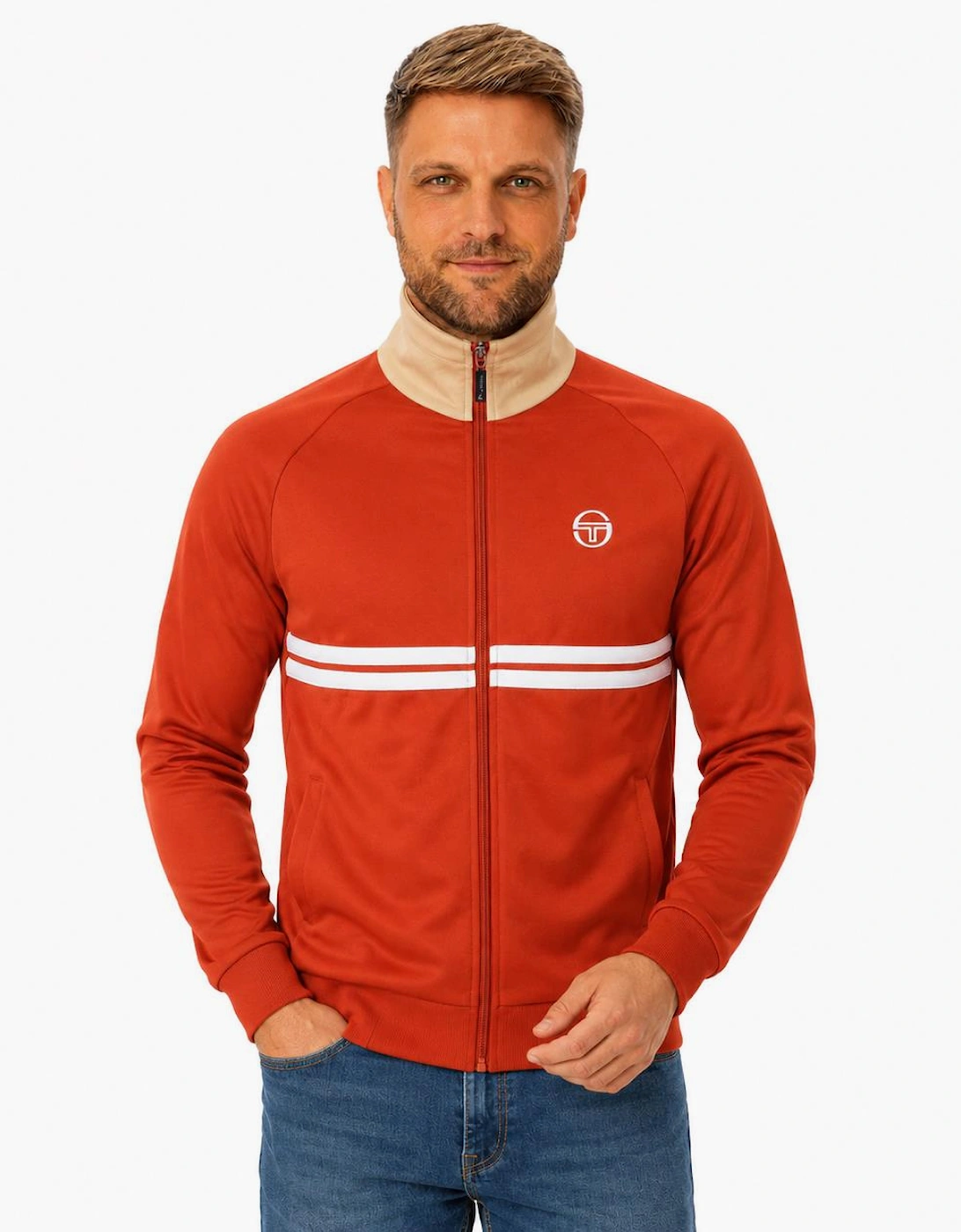 Sergio Tacchini Dallas Track Top Jacket Rooibos Tea/Mojave Desert/Gardenia