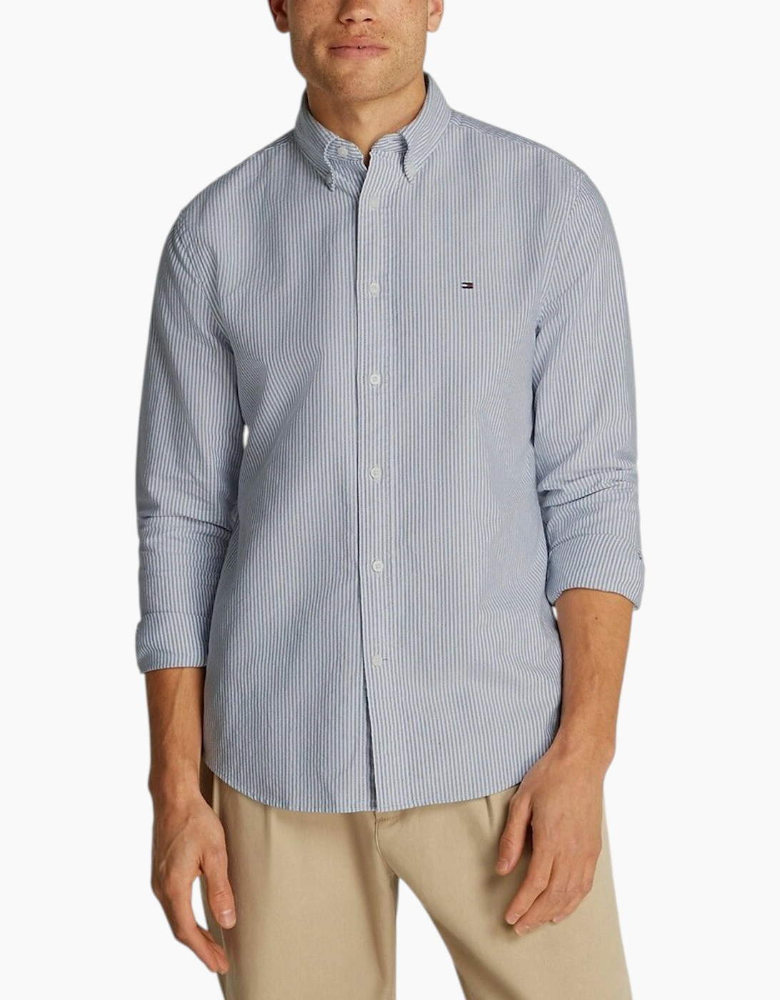 Tommy Hilfiger Mens Oxford Shirts TH Flex Slim Fit Top, 6 of 5