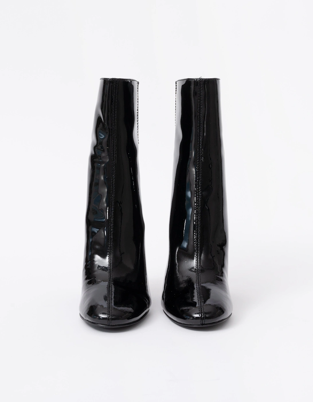 Ash Jasmin Heeled Boots Black Patent Leather