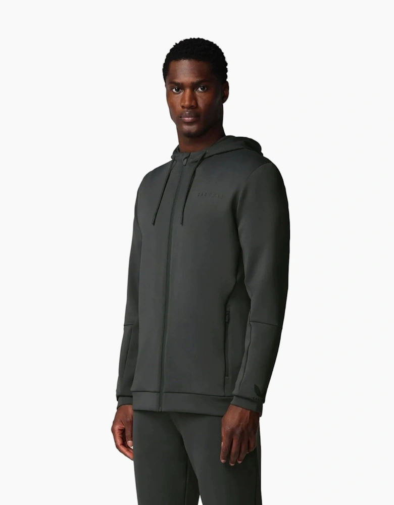 Castore Flex Full Zip Men's Grey Hooded Sweatshirt