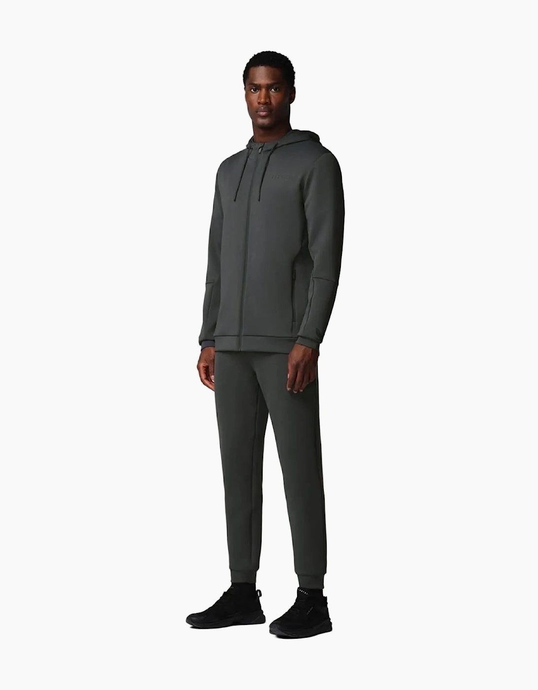Castore Flex Full Zip Men's Grey Hooded Sweatshirt
