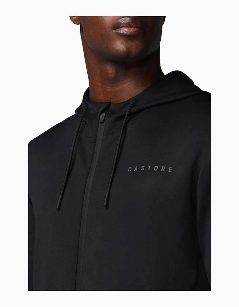 Castore Flex Full Zip Men's Black Hooded Sweatshirt