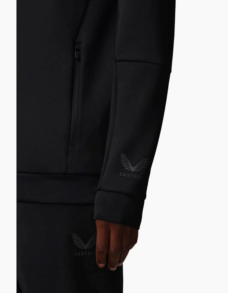 Castore Flex Full Zip Men's Black Hooded Sweatshirt