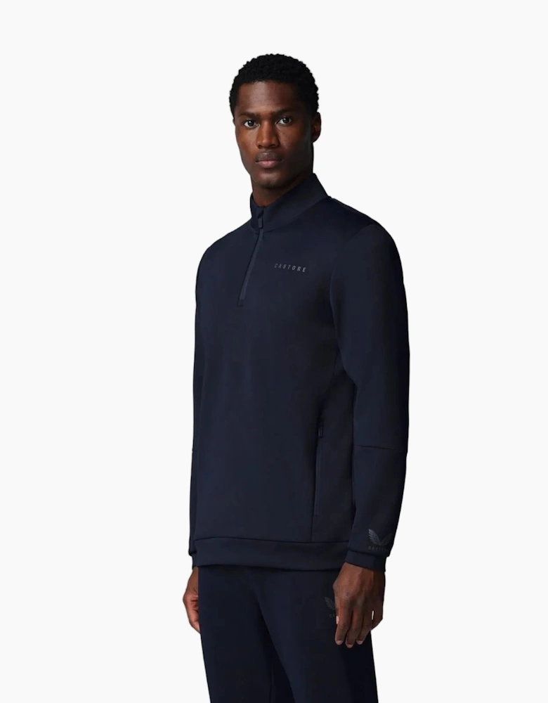 Castore Flex 1/4 Zip Men's Blue Sweatshirt