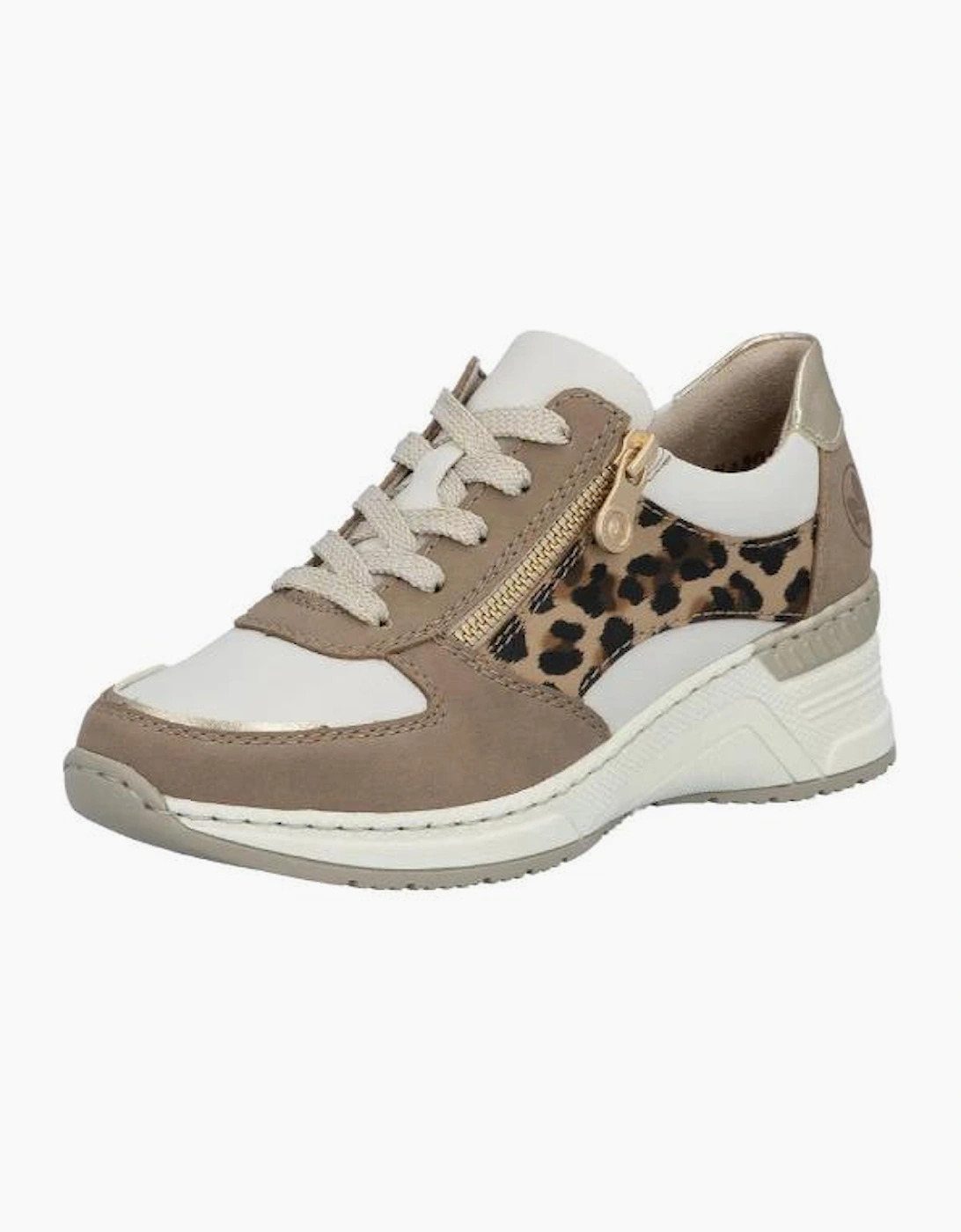 Rieker Women's Casual trainer N4308-64 in beige multi, 2 of 1