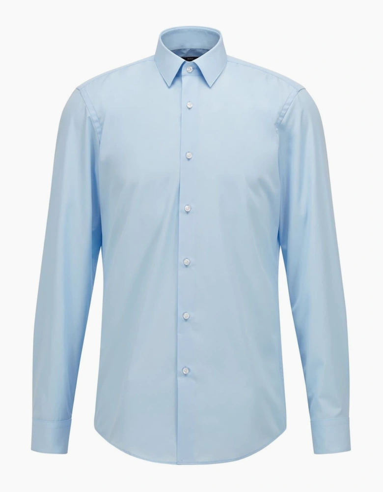 Collared Neck Point Collar Long Sleeve Shirt