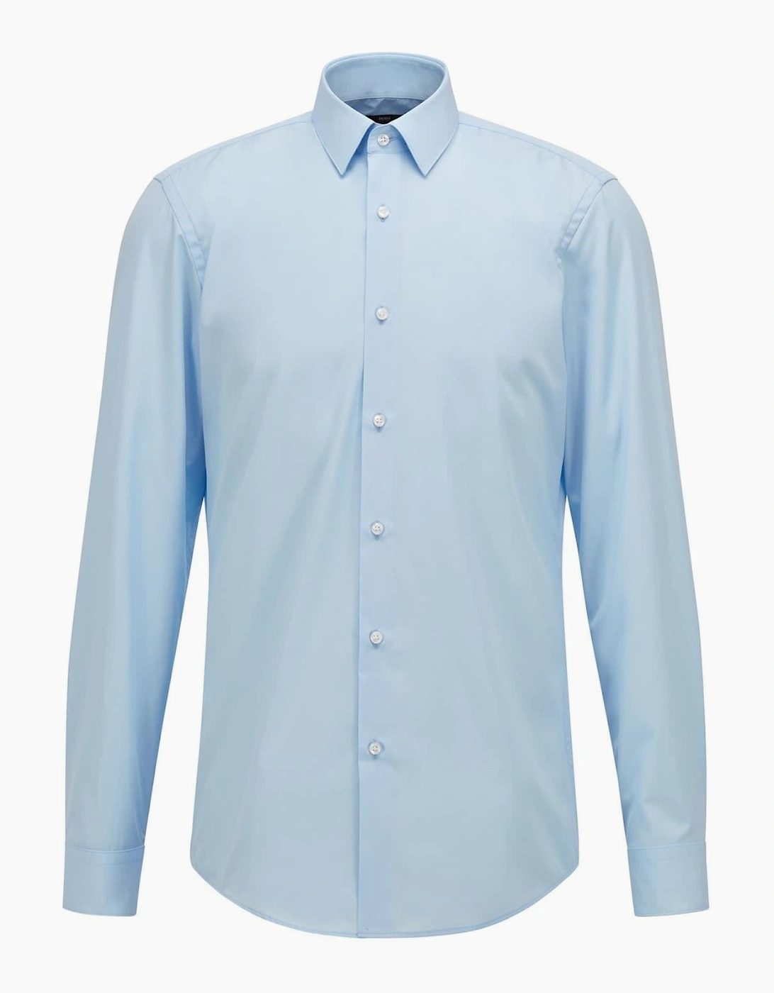 Collared Neck Point Collar Long Sleeve Shirt, 2 of 1