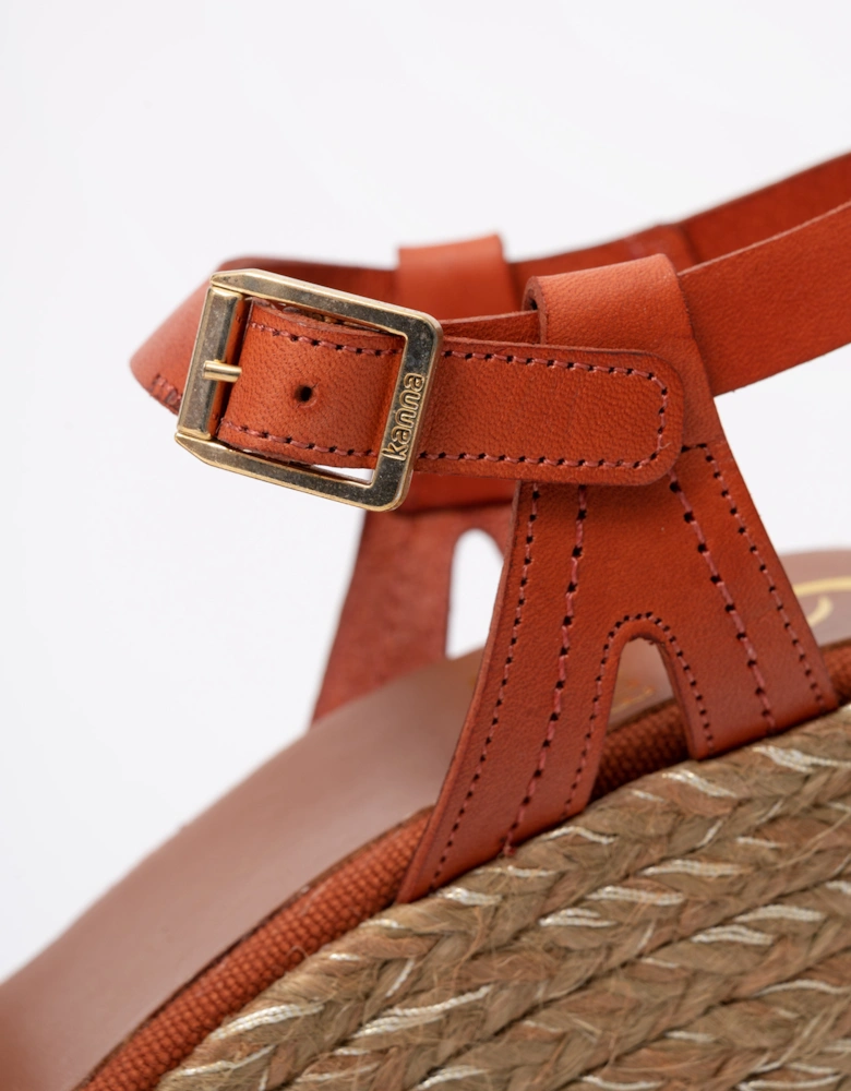 Kanna Sofia Lucido Womens Wedge Heel Espadrilles