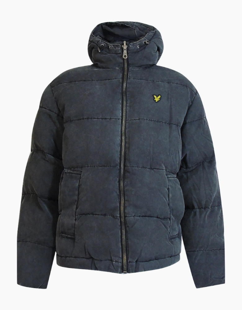 Lyle & Scott Washed Wadded Jacket Black