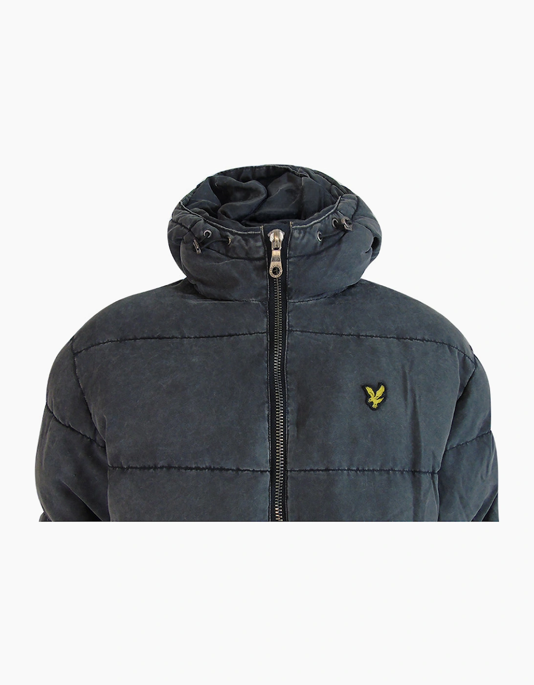 Lyle & Scott Washed Wadded Jacket Black