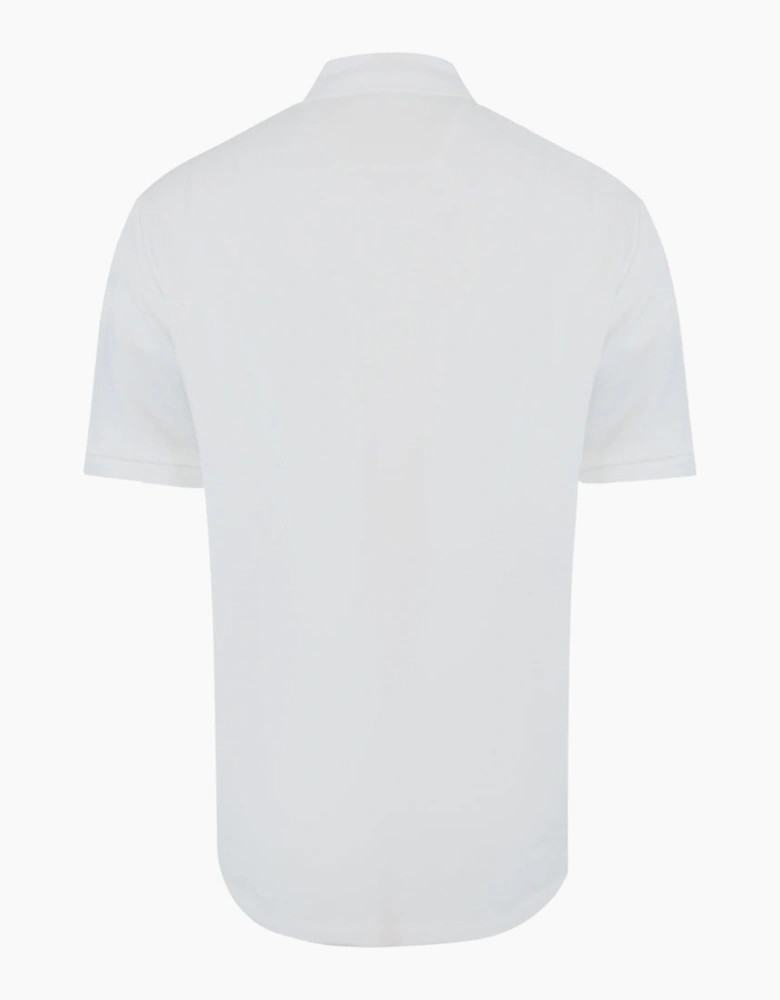 Lyle & Scott Flatback Pique Polo Shirt White