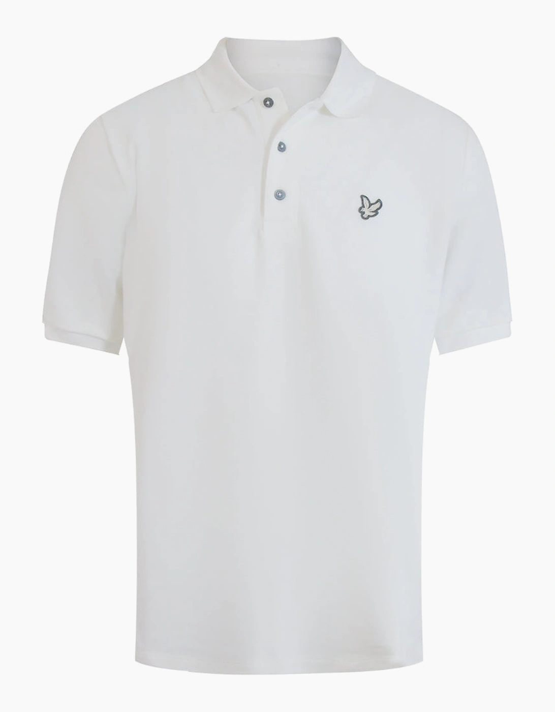 Lyle & Scott Flatback Pique Polo Shirt White