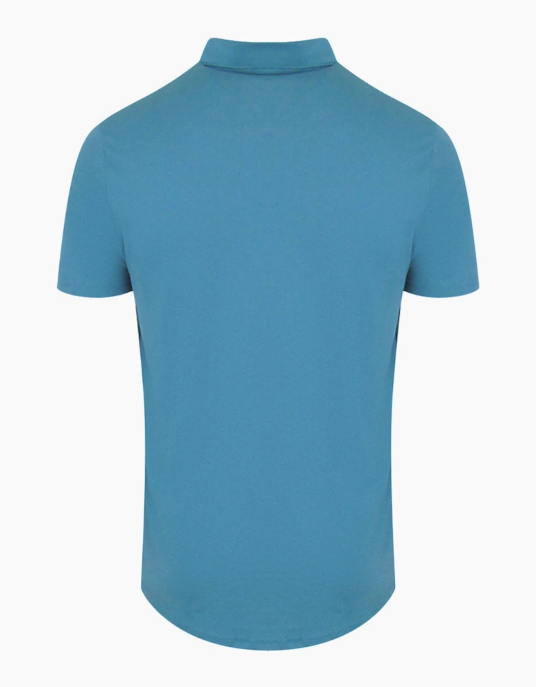 Aquascutum Active Cotton Polo Dry-Fit Avio Blue Polo Shirt