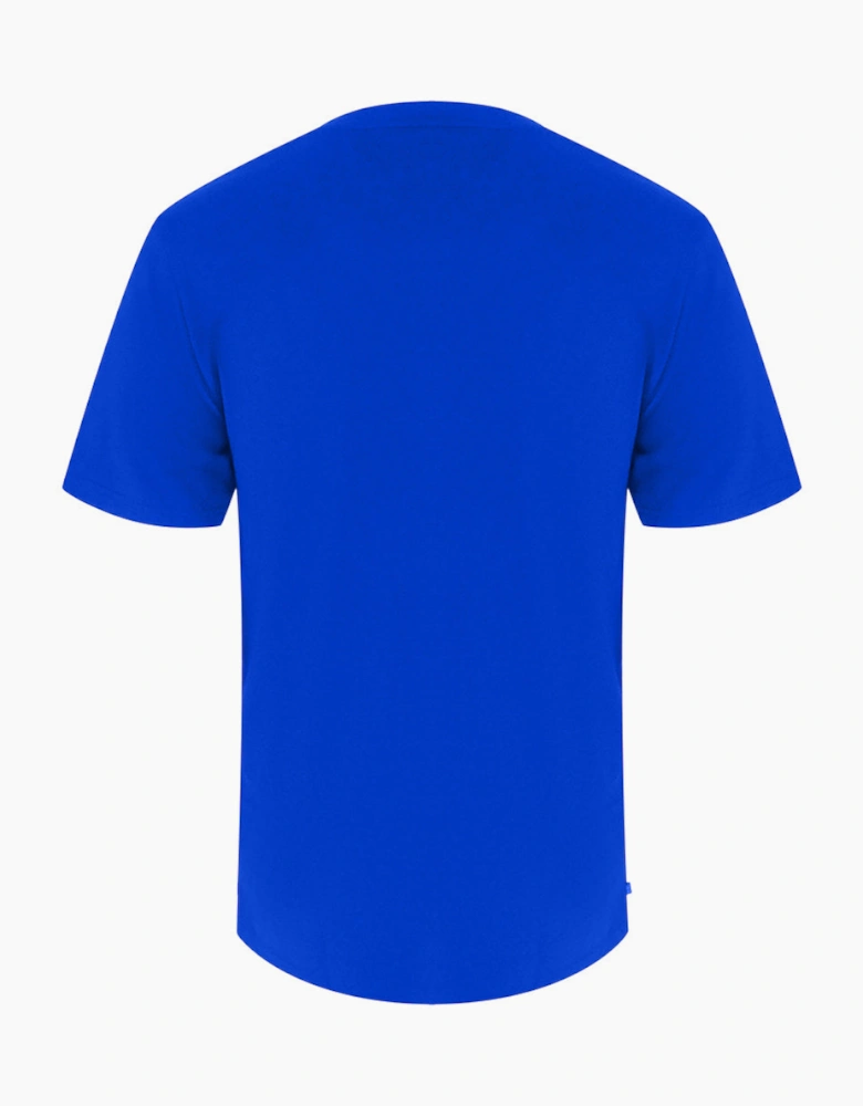 Aquascutum Active Cotton Stripes Royal Blue T-Shirt