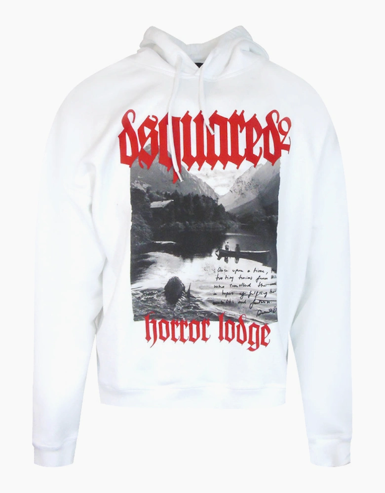 Dsquared2 Graphic Print Hoodie White