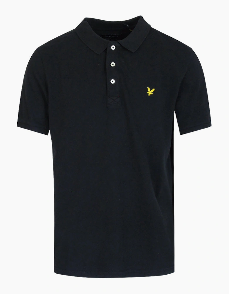 Lyle & Scott Snow Wash Polo Shirt Black