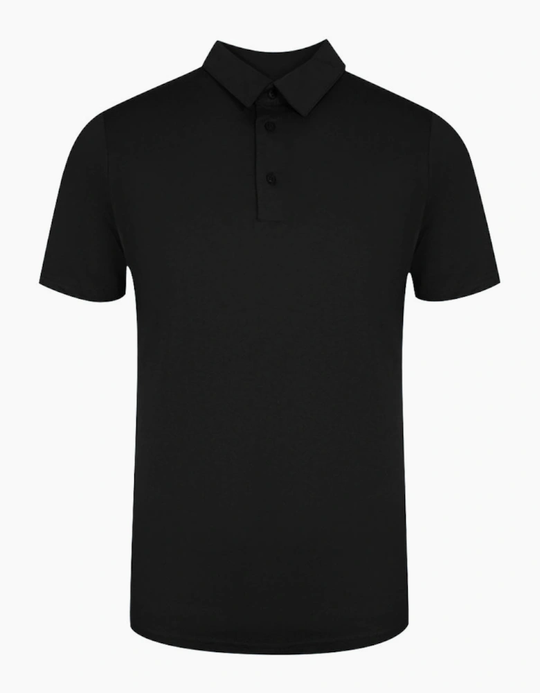 Aquascutum Active Beach Basic Sailor Polo Black Polo Shirt