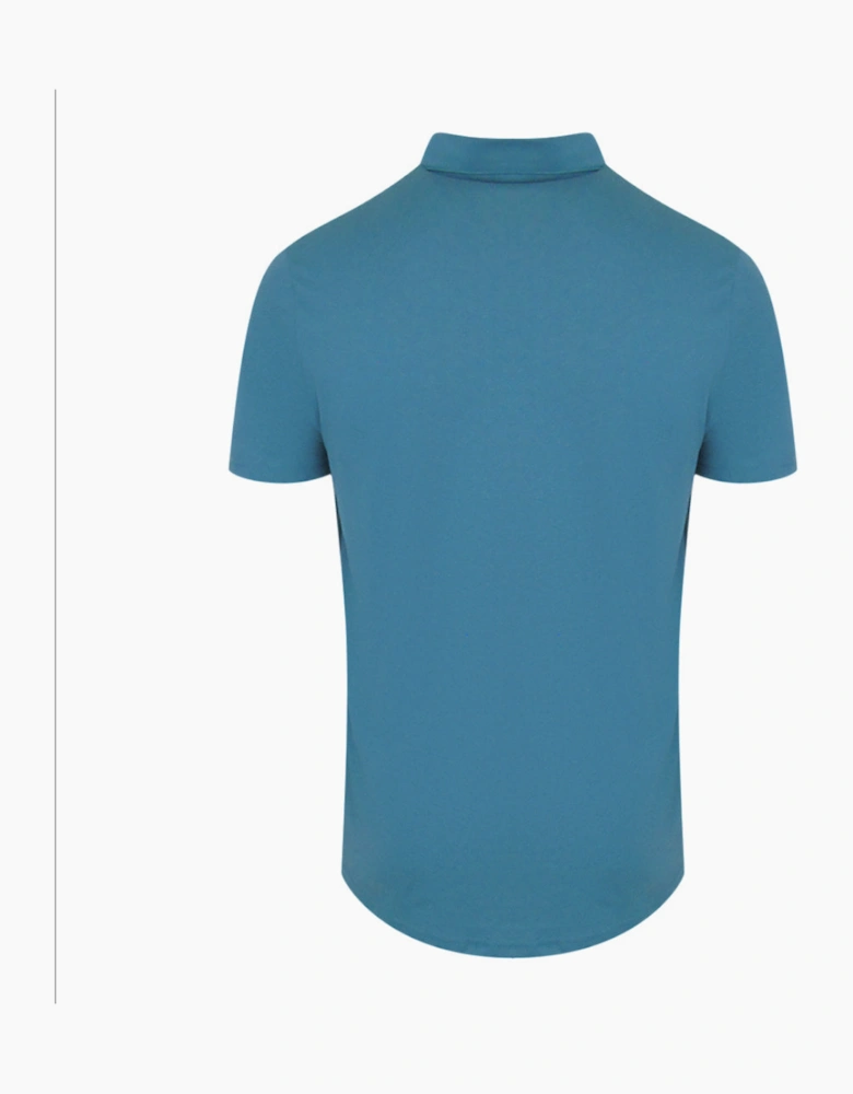 Aquascutum Active Beach Basic Sailor Polo Avio Blue Polo Shirt