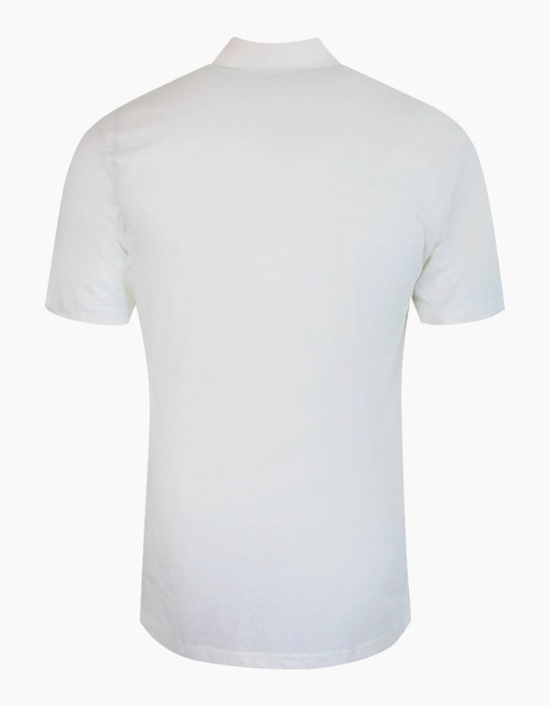 Aquascutum Active Beach Sailor Check Polo Optical White Polo Shirt