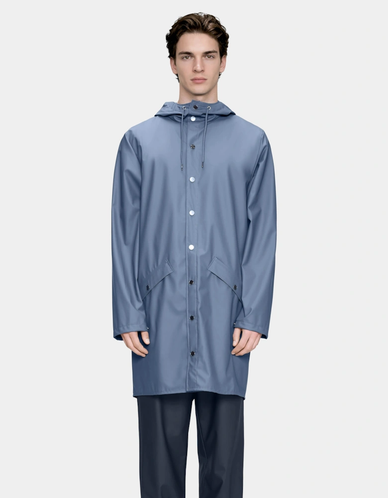 Rains Long Unisex Jacket - 172 Blue Dusk