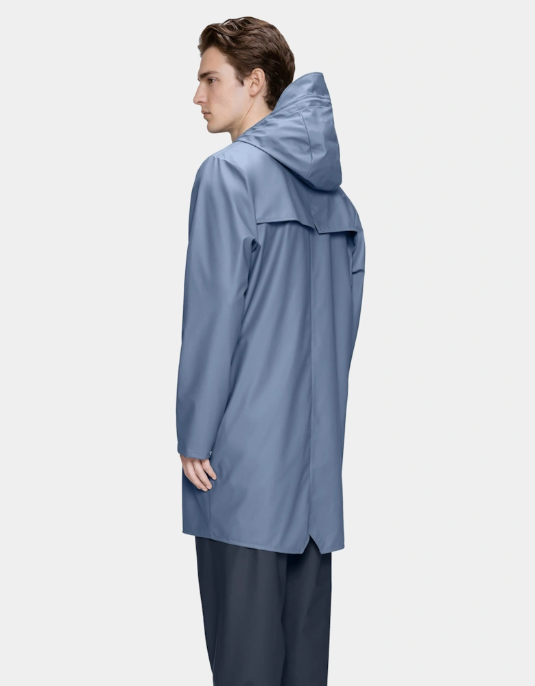 Rains Long Unisex Jacket - 172 Blue Dusk