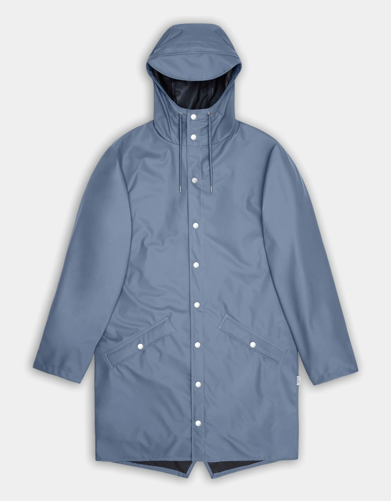 Rains Long Unisex Jacket - 172 Blue Dusk