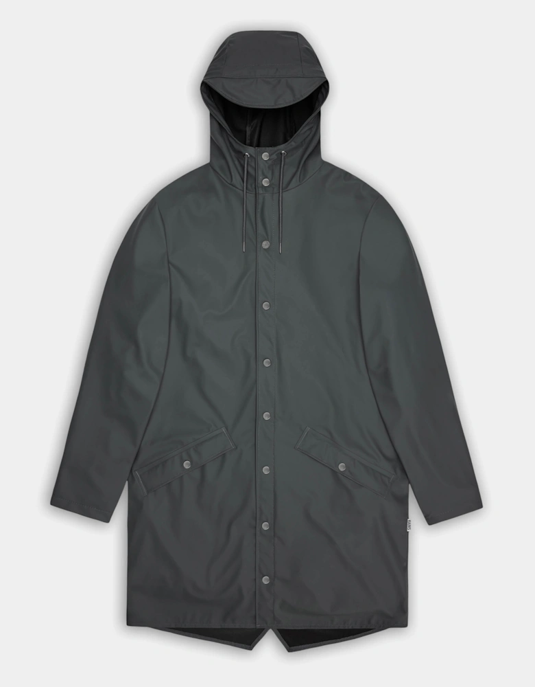 Rains Long Unisex Jacket - 153 Dark Grey