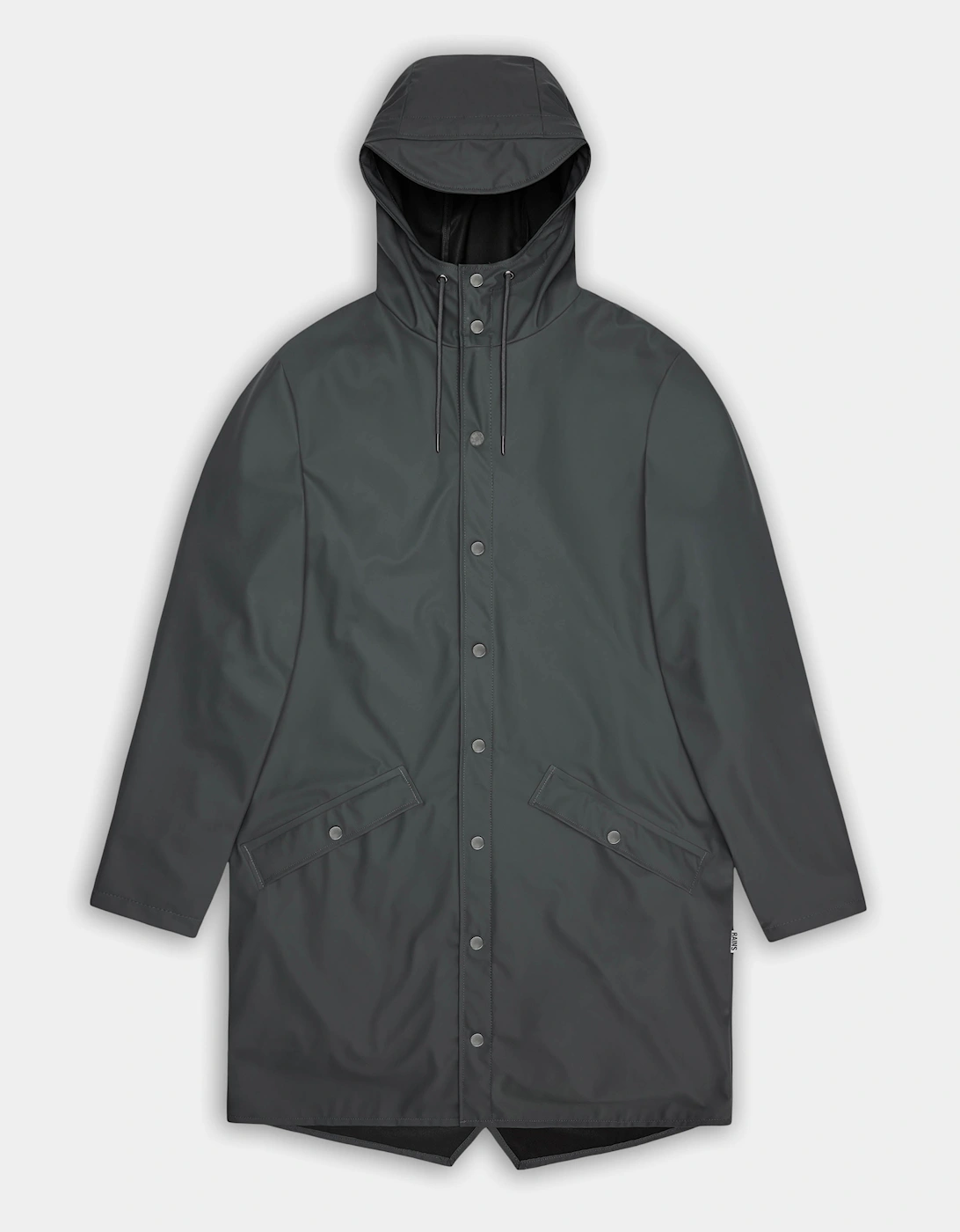 Rains Long Unisex Jacket - 153 Dark Grey