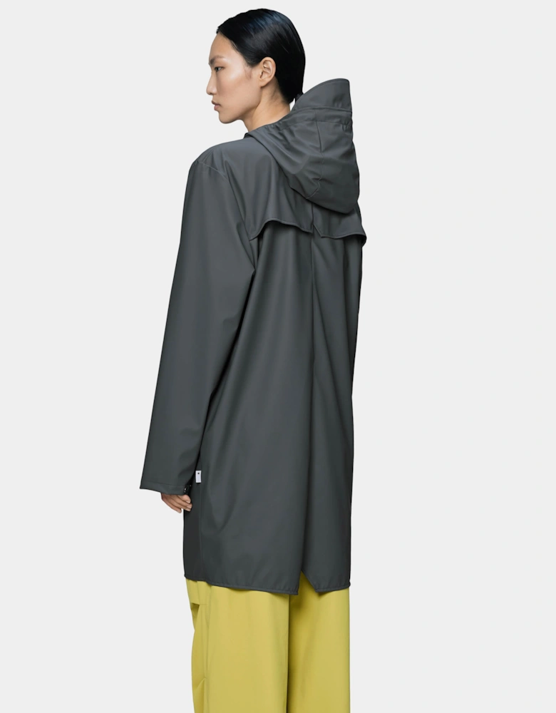 Rains Long Unisex Jacket - 153 Dark Grey