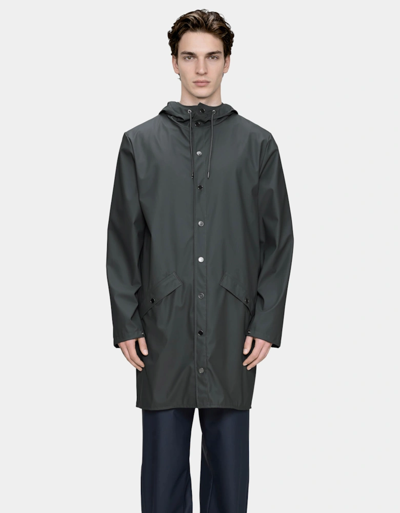Rains Long Unisex Jacket - 153 Dark Grey