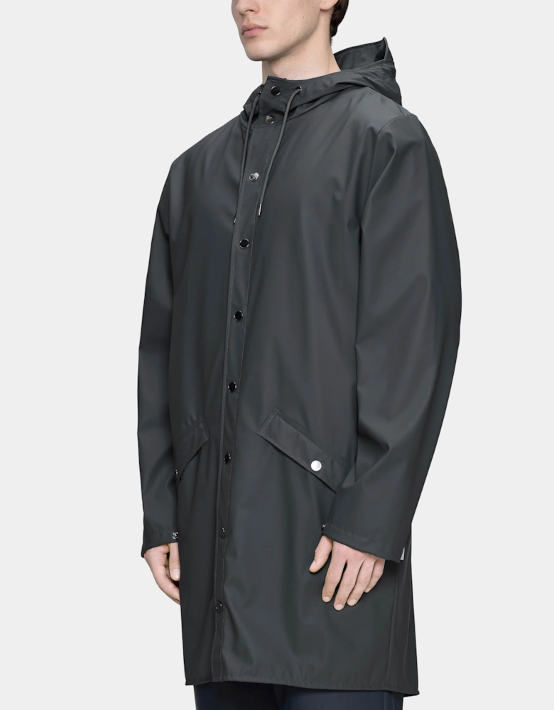 Rains Long Unisex Jacket - 153 Dark Grey