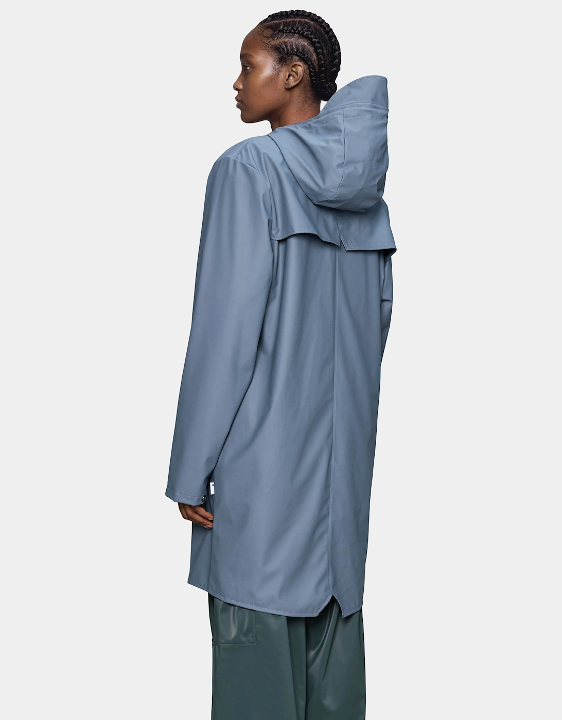 Rains Long Unisex Jacket - 172 Blue Dusk