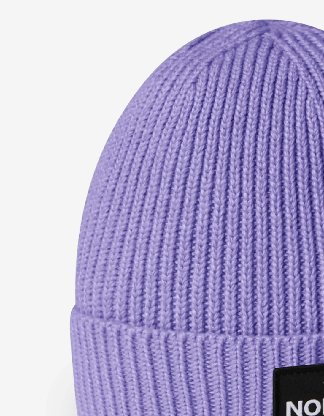 The North Face Kids Logo Box Cuffed Beanie in Purple