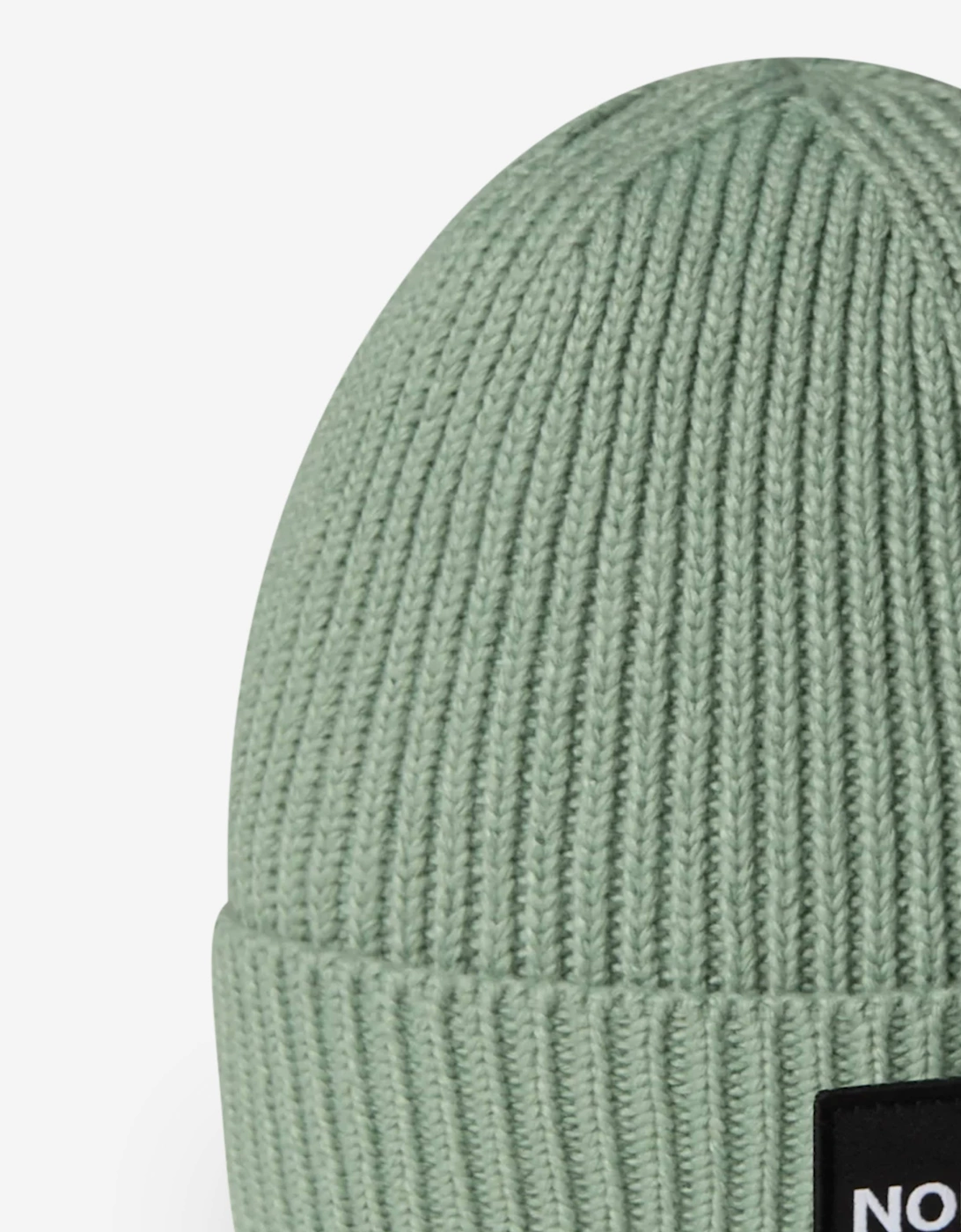 The North Face Kids Logo Box Cuffed Beanie in Green