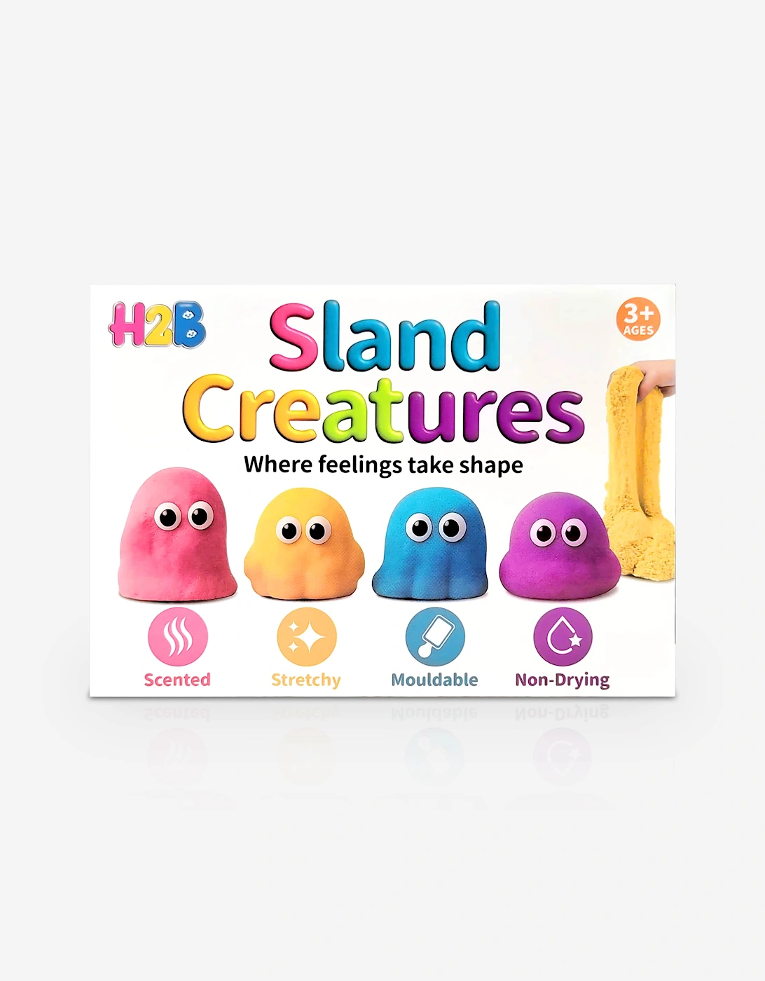 H2B Toys Kids Sland Creatures Scented Sensory Sand Kit in Multicolour
