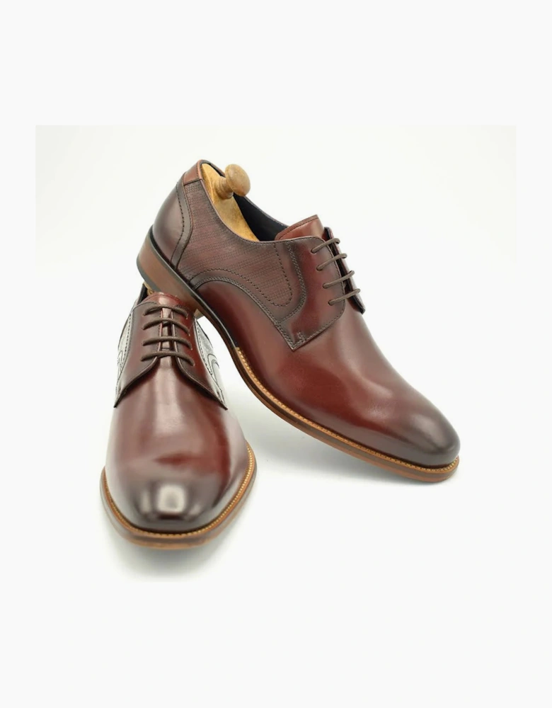 Paolo Vandini Melbury Derby Leather Shoe - Bordeaux