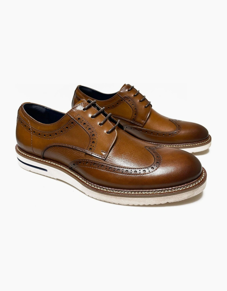 Paolo Vandini Megmillar Derby Leather Shoe - Tan