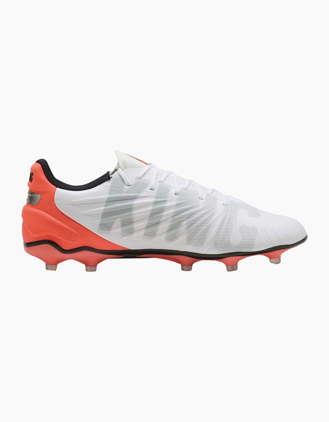 Puma Men's White/Multi King Match Firm Ground Football Boots - Size: 9