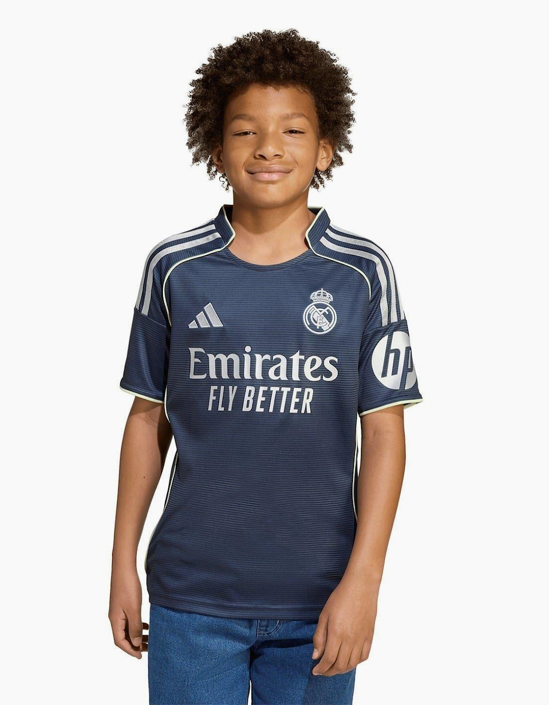 Adidas Boys Blue 'S Childrens/ 25/26 Real Madrid Cf Away Jersey - Size: 11 Years/12 Years Kids