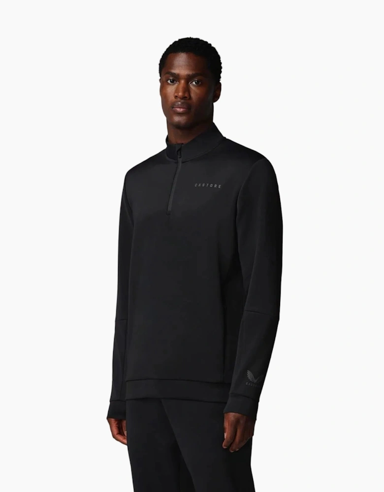 Castore Flex 1/4 Zip Men's Black Sweatshirt