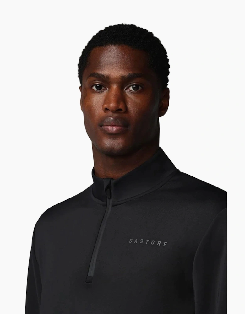 Castore Flex 1/4 Zip Men's Black Sweatshirt