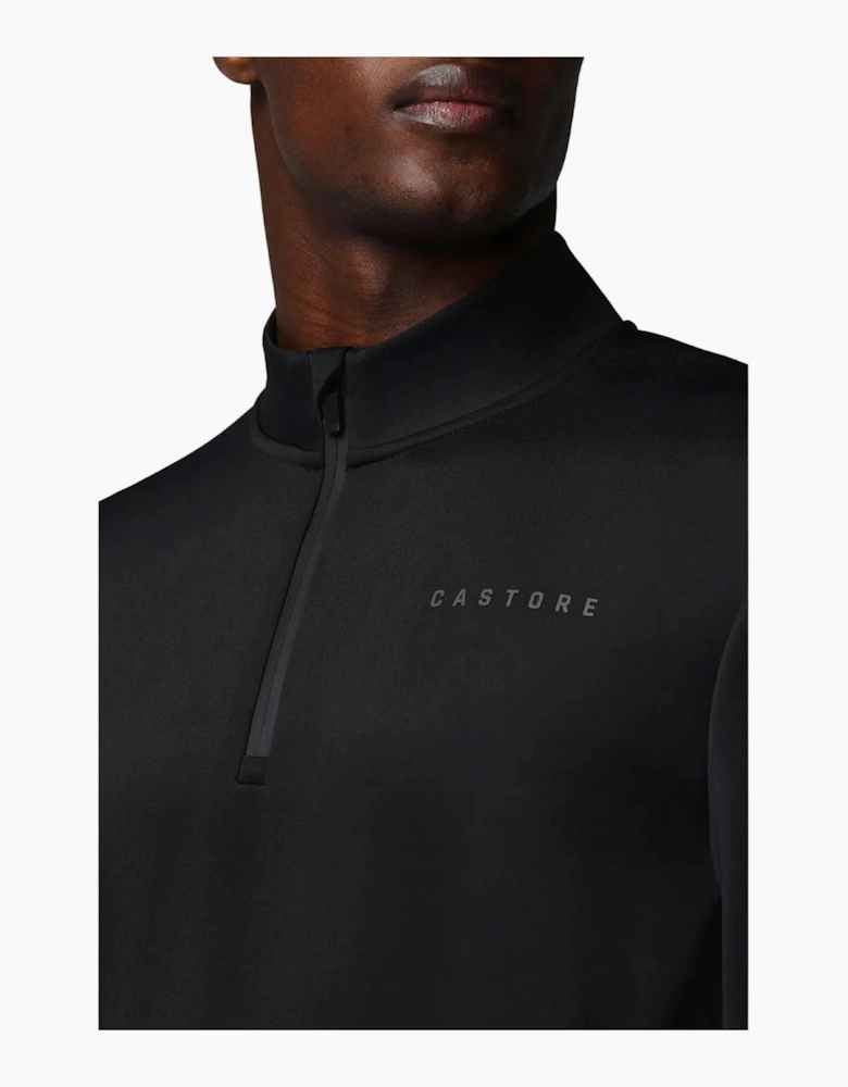 Castore Flex 1/4 Zip Men's Black Sweatshirt