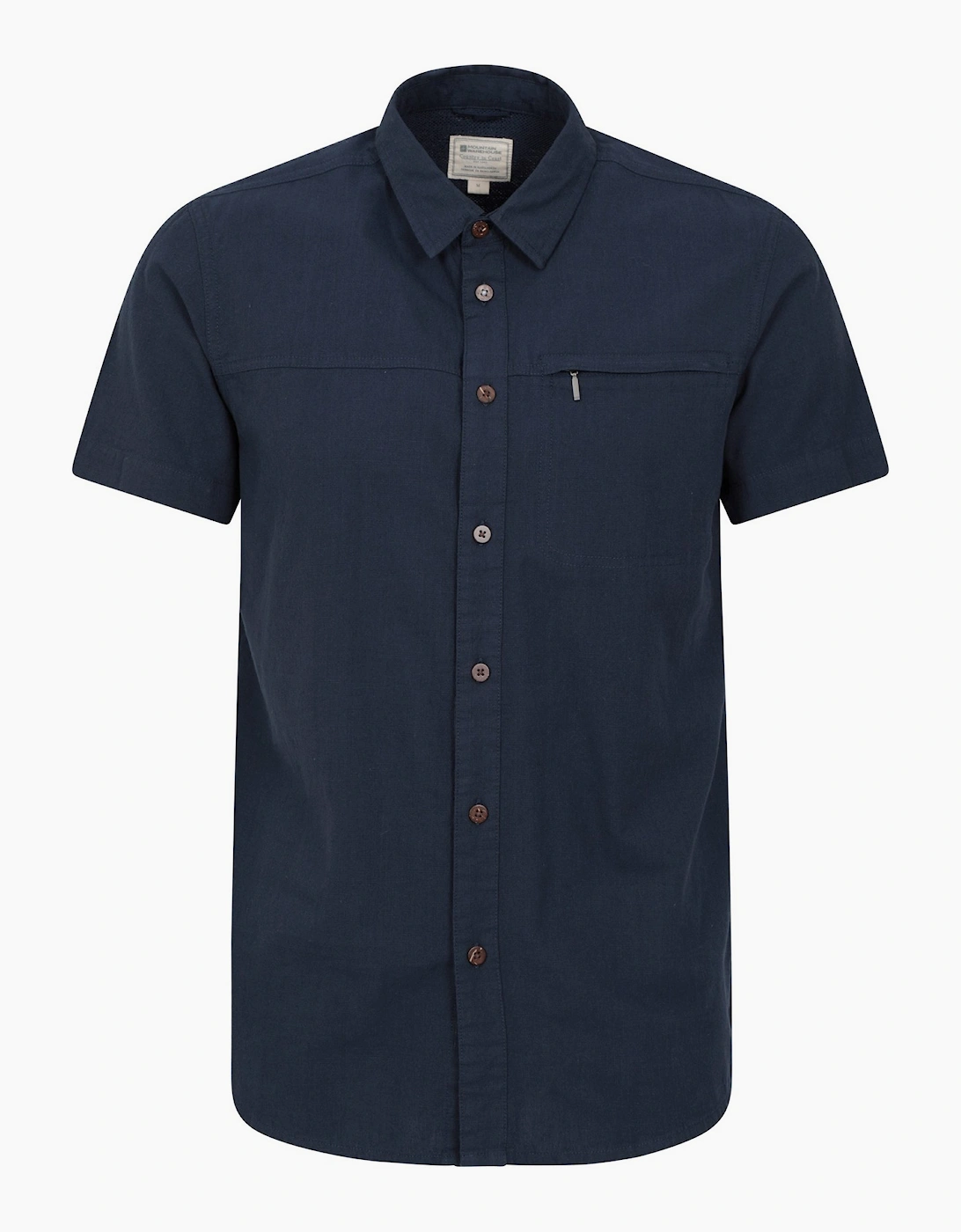 Mountain Warehouse Mens Coconut Slub Short-Sleeved Shirt, 4 of 3